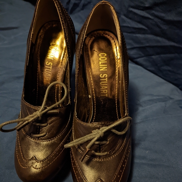 Colin Stuart Dark Brown Heels, Size 5 - Picture 2 of 6